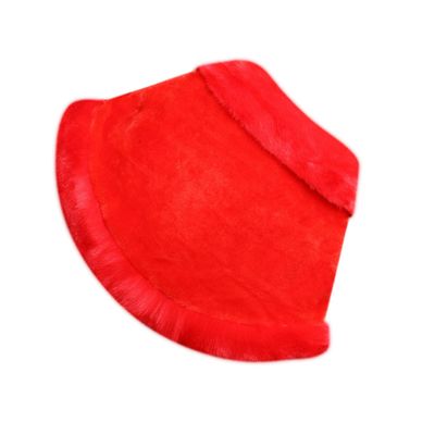 TINEASUR Durable Plush Tippet Cape Winter Shawl Wraps for Women Fashionable Wedding Dress Accessory (red)
