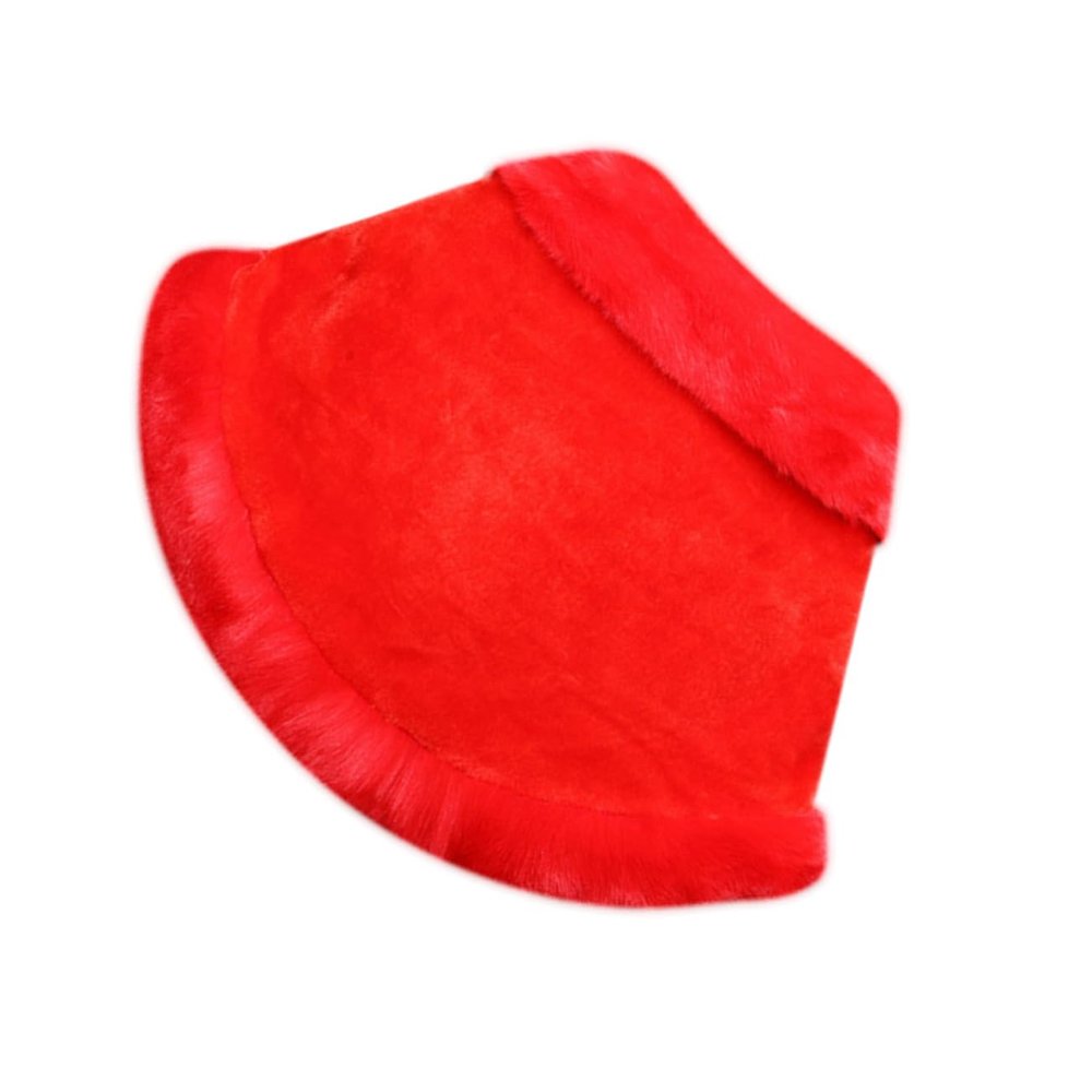 TINEASUR Durable Plush Tippet Cape Winter Shawl Wraps for Women Fashionable Wedding Dress Accessory (red)