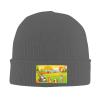 Animals in The Forest in Autumn Beanies Hats Men Women Knit Beanie Hat Winter Warm Skull Cap Acrylic Beanie Deep Heather view 2