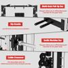 Waxman Smith Machine, 2200lbs Squat Rack with LAT-Pull Down System & Cable Crossover Machine, Training Equipment with Leg Hold-Down Attachment view 2