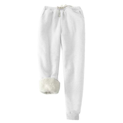 Uillui Thermal Sweatpants for Women Warm Winter Sherpa Fleece Pants Thicken Active Jogger Yoga Athletic Sweatpants Leggings