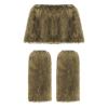 Faux Furs Leg Warmers Boot Cuff And Bodycon Skirt For Halloween Party Cosplay Costumes Gifts 2 Pieces/Set view 1