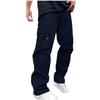 Camo Cargo Pants Men Cargo Pant Loose Stretch Elastic Waist Drawstring Straight Trousers Outdoor Hiking Jogging Sweatpants with Pocket view 1