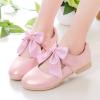 Girls Ballet Shoes Flower Mary Jane Flat with Bow Dress Shoes Part Wedding Communio Shoes for Kids Toddler (Pink, 11.5 Little Child) view 2