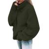 Black Of y Deals Women'S Button Down V Neck Rib Knit Cardigan Long Sleeve Sweater Solid Casual Long Knitted Sleeve Off The Sweater Womens Shoulder Pullover Sweater Fashion Fall (Ag, Xl) Womens O view 1