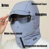 WXDTW Windproof Full Cover Outdoor Riding Mask with Glasses, 4 in 1 Waterproof Ski Cap Winter Windproof Full Cover Balaclava (Pink,One Size) view 4