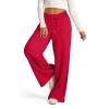 Chaktkglok Wide Leg Sweatpants for Women - High Waisted Baggy Sweats, Comfy Oversized Loose Joggers With Pockets, Elastic Lounge Pants, Athletic Pants Plus Size view 4
