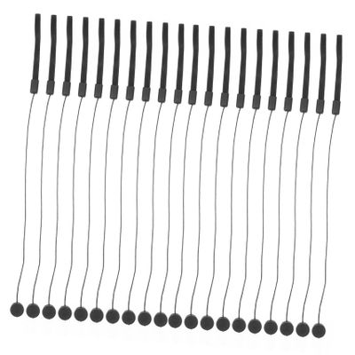 20Pcs Camera Lens Cap Keeper Leash, Black Anti-Lost Holder Rope Strap