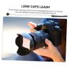 20Pcs Camera Lens Cap Keeper Leash, Black Anti-Lost Holder Rope Strap view 3