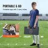 VEVOR Soccer Rebounder Board, 32"X12" Portable Soccer Wall with 2 Angles Rebound, Foldable HDPE Kickback Rebound Board, Soccer Training Equipment for Kids and Adults, Passing & Shooting Practice view 4