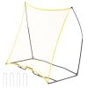 VEVOR Soccer Rebounder, Portable Soccer Trainer, 7x7FT Iron & Polyester Soccer Practice Equipment, Sports Football Rebounder Wall with Portable Bag, Perfect for Team Solo Training, Passing, Volley view 1