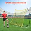 VEVOR Soccer Rebounder, Portable Soccer Trainer, 7x7FT Iron & Polyester Soccer Practice Equipment, Sports Football Rebounder Wall with Portable Bag, Perfect for Team Solo Training, Passing, Volley view 2