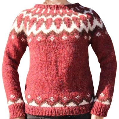 Women's Retro Casual Fair Isle Knit Pullover Sweaters Fall Vintage Crew Neck Sweater Long Sleeve Argyle Pullover Tops