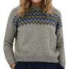 Women's Retro Casual Fair Isle Knit Pullover Sweaters Fall Vintage Crew Neck Sweater Long Sleeve Argyle Pullover Tops view 1
