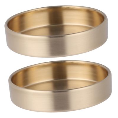 BEBEMOKO 2pcs Pure Copper Jewelry Storage Tray Nordic Style Decorative Organizer for Desktop for Necklaces and Food Nuts Elegant Sundries Holder for Weddings and Anniversaries