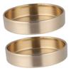 BEBEMOKO 2pcs Pure Copper Jewelry Storage Tray Nordic Style Decorative Organizer for Desktop for Necklaces and Food Nuts Elegant Sundries Holder for Weddings and Anniversaries view 1