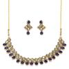 DENMOUS Gold-Toned & Blue Stone-Studded Jewellery Set-DMZ-530, zzzz-s, Brass view 1