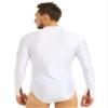 vastwit Men Modern Ballroom Dance Shirt Set Professional Latin Ballet Tango Rumba Leotard Bodysuit Dancewear White&Black Large view 4