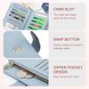 yiijay Womens Wallet RFID Blocking Vegan Leather Trifold Clutch Credit Card Holder Ladies Travel Wallet Purse with Pen Holder view 3