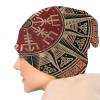 3D Printing Norse Mythology Viking Bear Beanie, Warm Stretch Hat for Men Women Hats, Gifts for Dad Hat Warm Winter(Compass A) view 3