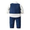Toddler Boys Long Sleeve Shirt Tops Vest Coat Pants Child Kids With Bow Gentleman Outfits Weeding Clothes for (AG, 90) view 4