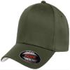 Flexfit 2-Pack Wooly Combed Premium 6-Panel Structured Baseball Cap | Stretch Fitted | Bulk Pack Available(Olive,S/M) view 2
