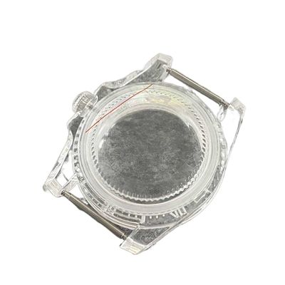AYAUPGVQVC 40mm SUB Plastic Transparent Watch Case for NH35/NH36 Movement Repair Part Watch case