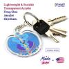 FunGiftCorner Life Force Amulet with 7 Chakra Feng Shui Keychains, Symbol of Safety and Health, Feng Shui Gift, Lightweight Acrylic, Made In USA, (2 Pack) view 2