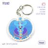 FunGiftCorner Life Force Amulet with 7 Chakra Feng Shui Keychains, Symbol of Safety and Health, Feng Shui Gift, Lightweight Acrylic, Made In USA, (2 Pack) view 3