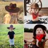 Snirov Personalized Kids Cowboy Hat, Custom Name Toddler Cowboy Hat with Leather Hatband, Classic Roll Up Fedora Hat Western Cowboy Hats for Boys Men Women view 2