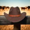 Snirov Personalized Kids Cowboy Hat, Custom Name Toddler Cowboy Hat with Leather Hatband, Classic Roll Up Fedora Hat Western Cowboy Hats for Boys Men Women view 3