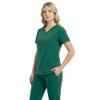 M&M SCRUBS Womens Jogger Scrub Set 4-Way Stretch V-Neck Nurse Scrubs Top & Pants (True Hunter Green, X-Small-Petite) view 2