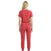 M&M SCRUBS Womens Jogger Scrub Set 4-Way Stretch V-Neck Nurse Scrubs Top & Pants (Coral, Small) view 4