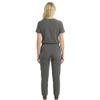 M&M SCRUBS Womens Jogger Scrub Set 4-Way Stretch V-Neck Nurse Scrubs Top & Pants (Heather Grey, X-Large-Petite) view 4