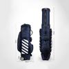 Golf Bag, Lightweight Golf Bag with Wheels & Dust Cover, Waterproof Nylon Fabric, Convenient & Accessible(Gray) view 2