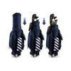 Golf Bag, Lightweight Golf Bag with Wheels & Dust Cover, Waterproof Nylon Fabric, Convenient & Accessible(Gray) view 3
