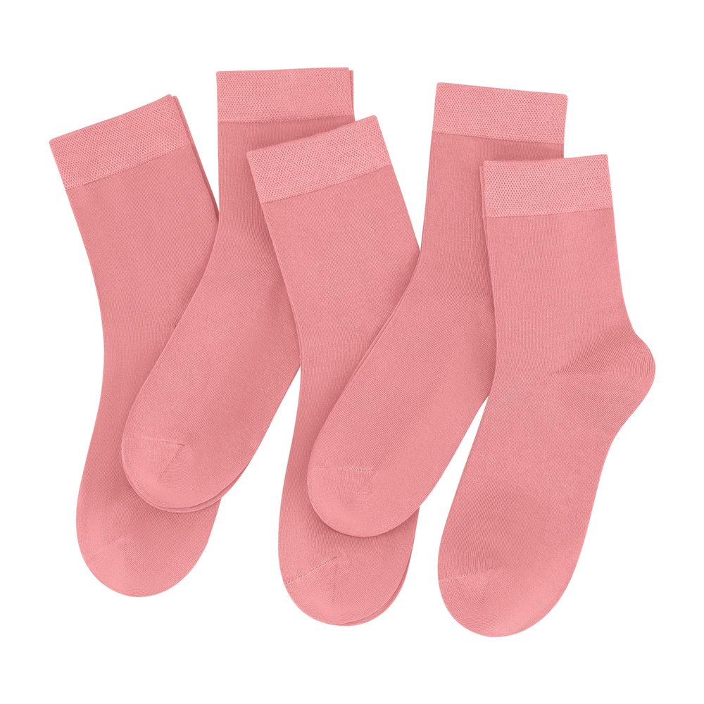 SERISIMPLE Women Thin Viscose Bamboo Socks Crew Lightweight Above Ankle Casual Dress Sock For Ladies Bootie Trouser 5 Pairs (Medium, Flamingo Pink)