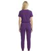 M&M SCRUBS Womens Jogger Scrub Set 4-Way Stretch V-Neck Nurse Scrubs Top & Pants (Eggplant, X-Small-Petite) view 4