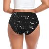 HJKTVDRQ Black Round Dot Print Essential Women'S Briefs,Cotton Blend Underwear For Women In Convenient Multipack view 2