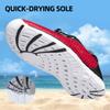DOUSSPRT Women's Water Shoes Quick Drying Sports Aqua Shoes Red/White 11 view 2