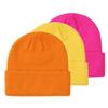 corfhy 3Pcs Kid's Winter Beanies Knitted Warm Cold Weather Beanie Hats Boys Girls Caps Warm Cozy Knitted Winter Hats view 2