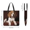 RTFNGLS Handbags for WomenOvely Pet Dog BeagleTrendy Vegan Leather Hobo Handbags,Women's Soft Bucket Bag For Women - Ladies Handbags For Work, Travel, Casual Use,Birthday Gifts view 2