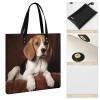 RTFNGLS Handbags for WomenOvely Pet Dog BeagleTrendy Vegan Leather Hobo Handbags,Women's Soft Bucket Bag For Women - Ladies Handbags For Work, Travel, Casual Use,Birthday Gifts view 3