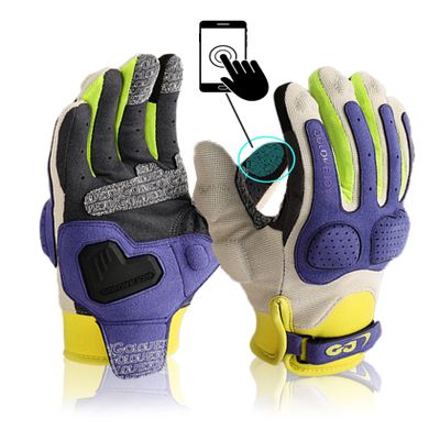 Neglance Cold Weather Motorcycle Gloves for Men Women Guantes para Moto Hombre Touchscreen and Anti-Slip Padded (Purple,Large)