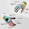 Neglance Cold Weather Motorcycle Gloves for Men Women Guantes para Moto Hombre Touchscreen and Anti-Slip Padded (Purple,Large) view 2