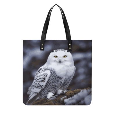 Handbags for WomenArctic OwlTrendy Vegan Leather Hobo Handbags,Women's Soft Bucket Bag For Women - Ladies Handbags For Work, Travel, Casual Use,Birthday Gifts