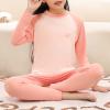 Kids Thermal Underwear Set Boys Girls Winter Base Layer Long Johns Tops and Bottom Thermal Set Warm (Pink, 3-4 Years) view 2