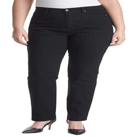 Gloria Vanderbilt Womens Jeans Classic Amanda High Rise Tapered Jeans for Women - Black 14
