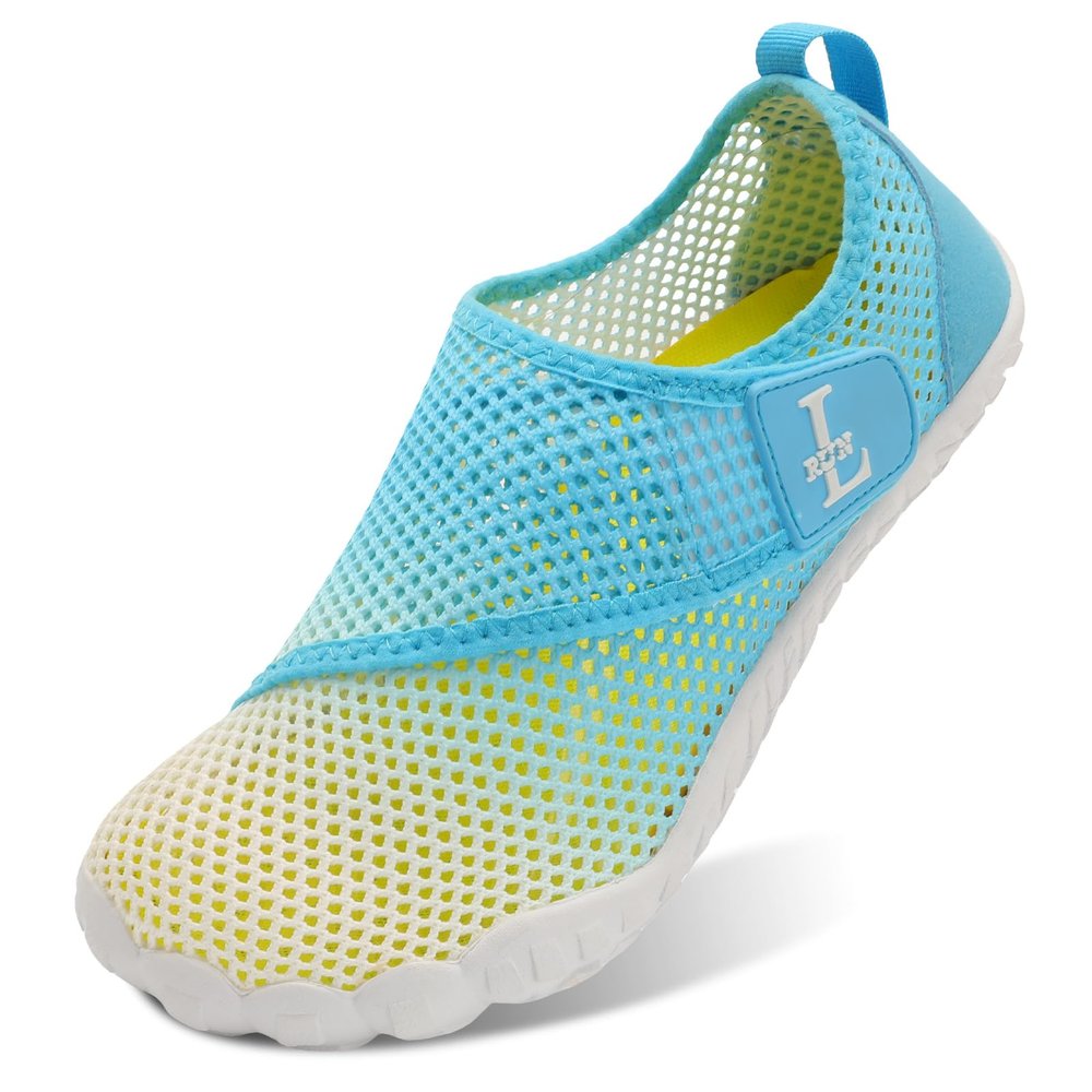 L-RUN Water Shoes for Hiking in Water Womens Water Shoes for Swimming Diving Breathable White M US (Women 7.5, Men 6)=EU38