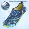 L-RUN Barefoot Mens Shoes Womens Swim Shoes for Surf Beach Pool Trail Running Breathable Navy M US (Women 12, Men 11)=EU44 view 2